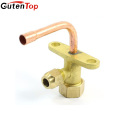 LinBo GutenTop 3/8 pouce Inlet 3Way Bend Flare Tube Split Service Valve pour climatiseur